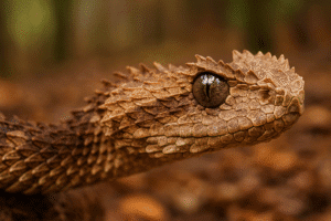 AI generated photo of a wood snake