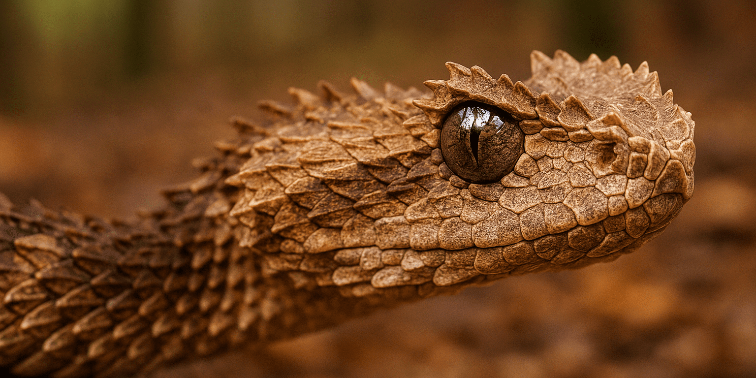 AI generated photo of a wood snake